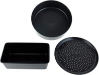 Ninja Foodi 3-Piece Non-Stick Deluxe Bake Kit (Circular Pan, Crisper and Loaf​