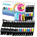 Lot de 18 cartouches jet d'encre type Jumao compatibles pour Canon Pixma MG7750 +Fluo offert