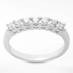 Mogul 18ct White Gold Round Brilliant Diamond Eternity Ring, 0.5ct