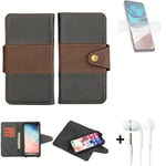 wallet case for Motorola Moto G42 + earphones bookstyle cover pouch