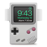 elago W5 Stand Compatible with Apple Watch Ultra2/Ultra/10/9/8/7/6/5/4/3/2/1/SE (49mm, 46mm, 45mm, 44mm,42mm) - Classic Game Console Design, Compatible with Nightstand Mode (Light Grey)