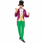 Amscan 9916195 - Men's Official Roald Dahl Willy Wonka Adults World Book Day Costume Size: XL