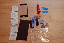 Front Glass, Screen Repair Kit for iPhone 5 5c 5s Black, loca glue, wire