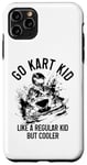 Coque pour iPhone 11 Pro Max Go Kart Kid ressemble à un enfant normal mais plus cool, course amusante