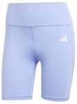 adidas Femme Optime Essentials Stash Pocket 7inch Short Leggings, blue spark, XS