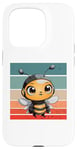 Coque pour iPhone 15 Pro Antennes de casque de dessin animé mignon Bumblebee ailes