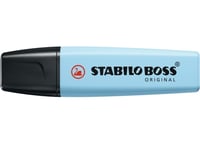 Stabilo Boss Original Pastel, 1 Styck, Blå, Mejselspets, Svart, Blå, Breezy Blue, Plast