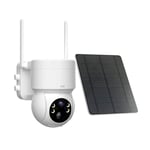 Camera De Surveillance Chacon 4g Motorisee 2k Avec Panneau Solaire