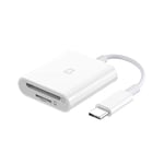 nonda Lecteur de carte USB C vers SD, adaptateur de lecteur de carte SD/MicroSD vers USB C Thunderbolt 3 Compatible avec iPad Pro 2020/2019, MacBook Pro 2019, Plus de périphériques Type-C