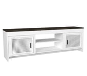 TV-jalusta Asir, 150x48,2x35cm, valkoinen/beige