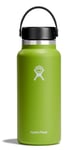 HYDRO FLASK - Water Bottle 946 ml (32 oz) - Vacuum Insulated Stainless Steel Water Bottle Flask with Leak Proof Flex Cap with Strap - BPA-Free - Wide Mouth - Seagrass