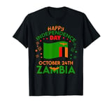 Zambia 60th Independence Day Zambian Pride Zambia Flag T-Shirt