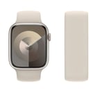 Solo Loop för apple Watch Band 40mm 44mm 45mm 41mm 42mm 49mm Elastiskt silikonarmband iWatch series 3/SE/6/7/8/9/ultra 2 Rem starlight XS