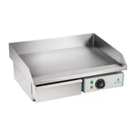 Royal Catering Brugt Stegeplade - 55 cm glat 1 x 3,0 kW