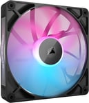 Icue LINK RX140 RGB 140Mm PWM Fan - Magnetic Dome Bearing - Single Fan - Black