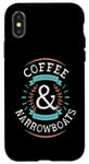 Coque pour iPhone X/XS Coffee Lovers Narrowboats Canal Barge Boat Life