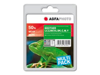 Agfaphoto Multi Pack - 4-Pack - Svart, Gul, Cyan, Magenta - Kompatibel - Bläckpatron (Alternativ För: Brother Lc1280xlvalbpdr) - För Brother Mfc-J5910dw, Mfc-J6510dw, Mfc-J6710dw, Mfc-J6910dw