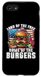 Coque pour iPhone SE (2020) / 7 / 8 Hamburgers American Home of the Burgers Drapeau patriotique
