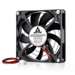 Ventilateur 80 mm 80 x 15 mm 12 V 8 cm Ventilateur PC DC 12 V Ventilateur de boîtier 2800 trmin Ventilateur de refroidissement axial pour routeur console de jeu armoire DVR Ventilateur de