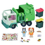 Bluey Set de Jeu Camion Poubelle avec Figurines articulées de 6,3 cm