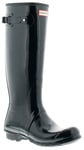 Hunter original tall gloss womens ladies wellies wellington navy material_Rubber - Size UK 5