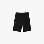 Lacoste Short cargo molleton Taille 10 ans Noir