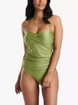 South Beach Bandeau Tummy Control Tankini Brief, Olive