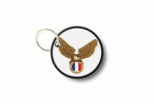 Keychain keyring print patch morale iron biker flag eagle france