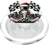 Chapeau de Noël Go Kart Racing Karting Racer PopSockets PopGrip pour MagSafe