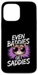 Coque pour iPhone 13 Pro Max Even Baddies Get Saddies Cat Confident Girl Trendy Citation