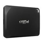 Crucial X10 Pro 1TB Portable External SSD with USB-A Adapter, Up to 2100MB/s Read and 2000MB/s Write, External Solid State Drive, USB-C 3.2, PC and Mac, Dust and Water Resistance - CT1000X10PROSSD902