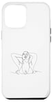 Coque pour iPhone 12 Pro Max sexy shirt sexy sweat à capuche lignes chaudes femme en eau dessin