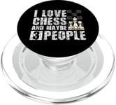 Chess Player - I Love Chess and Maybe 3 People - Chess PopSockets PopGrip for MagSafe