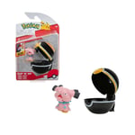 Pokémon Pokemon Clip and Go Pokeball & Pokemon Figure Snubbull - 5 cm Figures - 