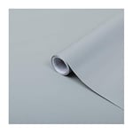 d-c-fix papier adhésif pour meuble uni-colore mat Gris - film autocollant décoratif rouleau vinyle - pour cuisine, porte - décoration revêtement peint stickers collant - 67,5 cm x 2 m