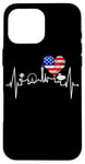 Coque pour iPhone 16 Pro Max La silhouette Las Vegas battement coeur Nevada Sin City USA