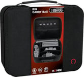 Konix Sacoche de protection et transport Big Carry Case console Nintendo Switch 2 - Filets rangement accessoires - 14 compartiments jeux - Noir