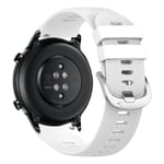 Strap for Honor Magic Watch 2, 46mm Textured Silicone White