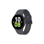 Montre connectée Samsung Galaxy Watch5 Boîtier Aluminium 44 mm Noir et Gris avec Bracelet Silicone Noir VERSION IMPORT