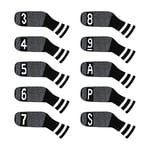 Scott Edward 10 Pcs Golf Club Head Covers for Irons Cuteness Basically Socks Shape Washable Durable Golf Club Head Protector Double Sided Knit for All Brands Callaway, Ping, Taylormade, Cobra Etc