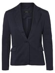 Vero Moda Women's Vmjulia Ls DNM Noos Blazer, Blue (Total Eclipse), 12 UK