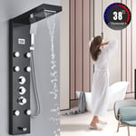 Shower Panel Column Tower Thermostatic Shower Mixer With Body Jets Waterfall