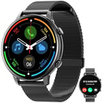 Hwagol Montre Connectée Homme Femme 1.39" Smartwatch avec Podometre, Moniteur Sommeil, avec 140+ Sportifs, Smartwatch Montre Intelligente Bracelet pour Android iOS