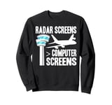 Radar Screens Computer Screens Air Traffic Controller Sweatshirt