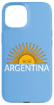 Coque pour iPhone 15 Drapeau de l'Argentine - Soleil de l'Argentine - Maillot de sport