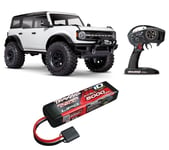 Traxxas 92076-4 TRX-4 2021 Ford Bronco 1/10 Robot Tqi + TRX 3S Lipo Blanc