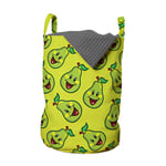 Pear Laundry bag Happy Smiling Fruits Cartoon