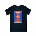 Børne Kortærmet T-shirt Puma Bppo Basket Blank Ba Sort 9-10 år