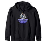 Pitching a Tent at Camp Law and Order Funny Humor Zip Hoodie