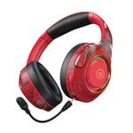 Casque de jeu Bluetooth 5.0 HIFI 3D stéréo basse sans fil RGB lumière PC casques avec microphone pour tablette pour ordinateur portable PS4, rouge